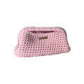 The “baby pink” clutch bag
